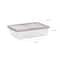 IRIS® 28qt. Clear Snap Top Storage Box with Gray Lid